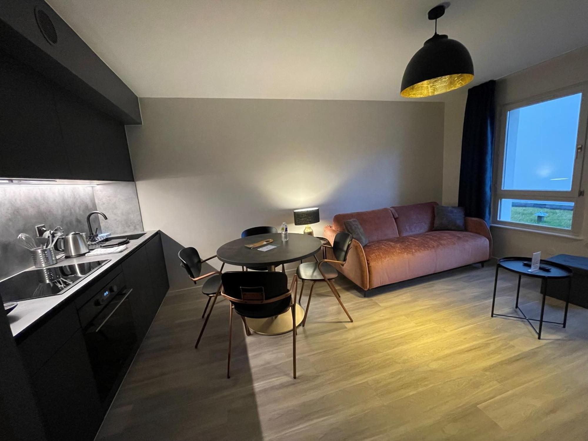 Les Appartements Du Parc - Acces Piscine Et Spa 묑스테르 객실 사진