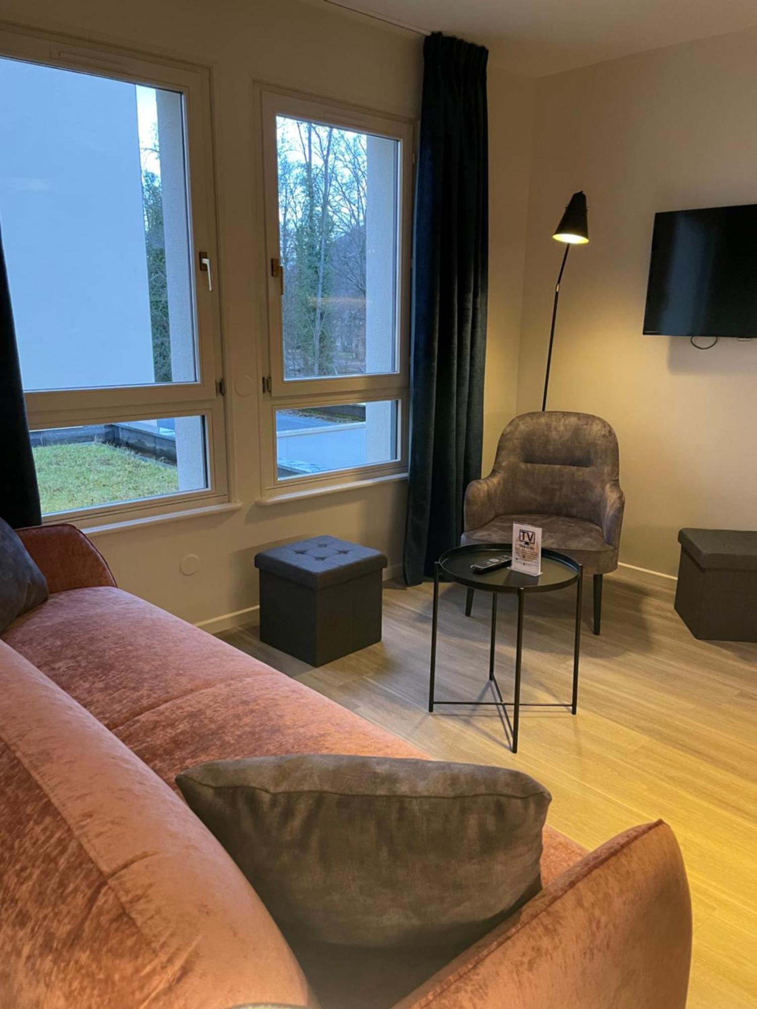 Les Appartements Du Parc - Acces Piscine Et Spa 묑스테르 객실 사진